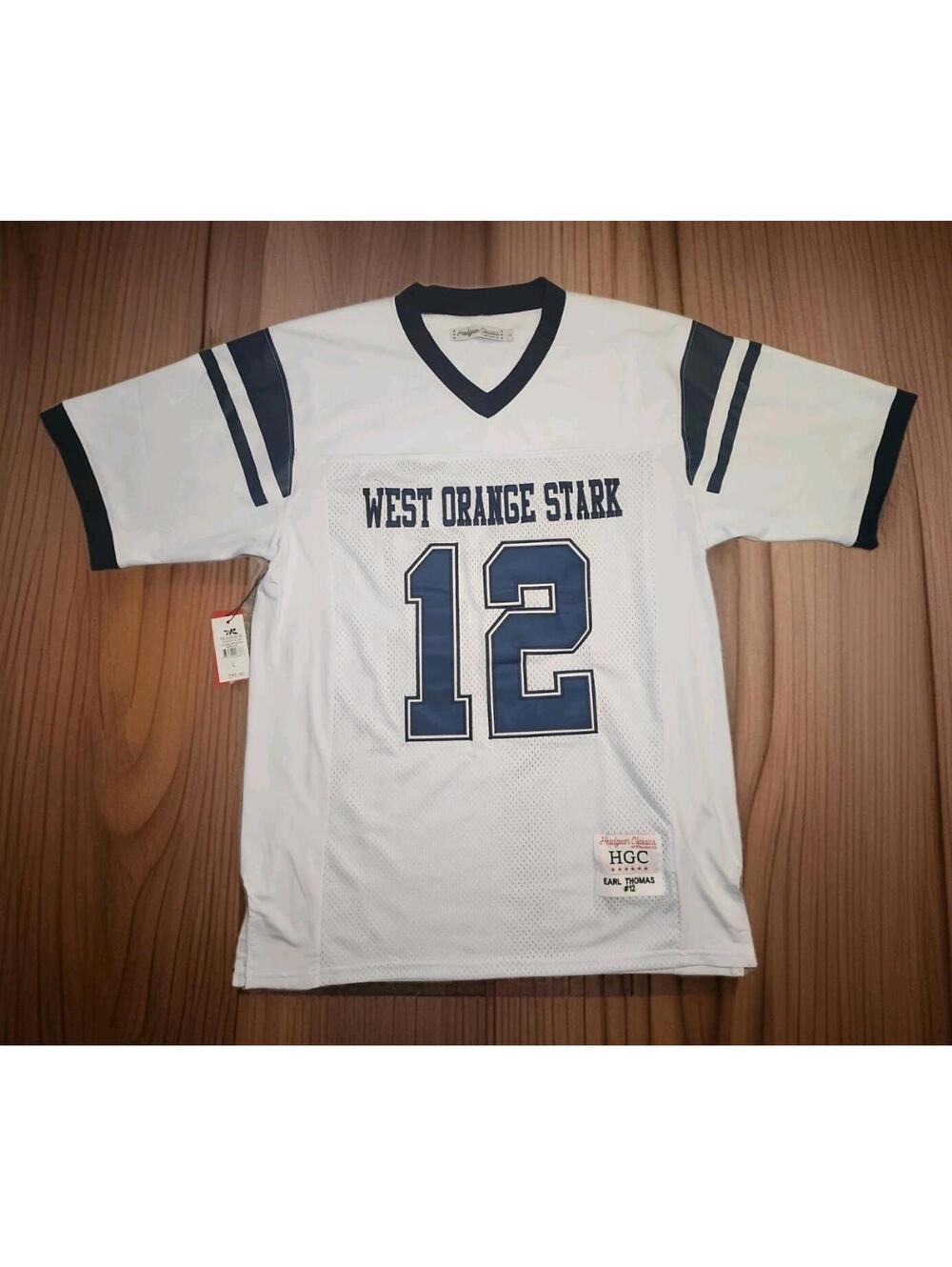 Headgear Classics Earl Thomas West Orange-Stark high school Jersey Size Large